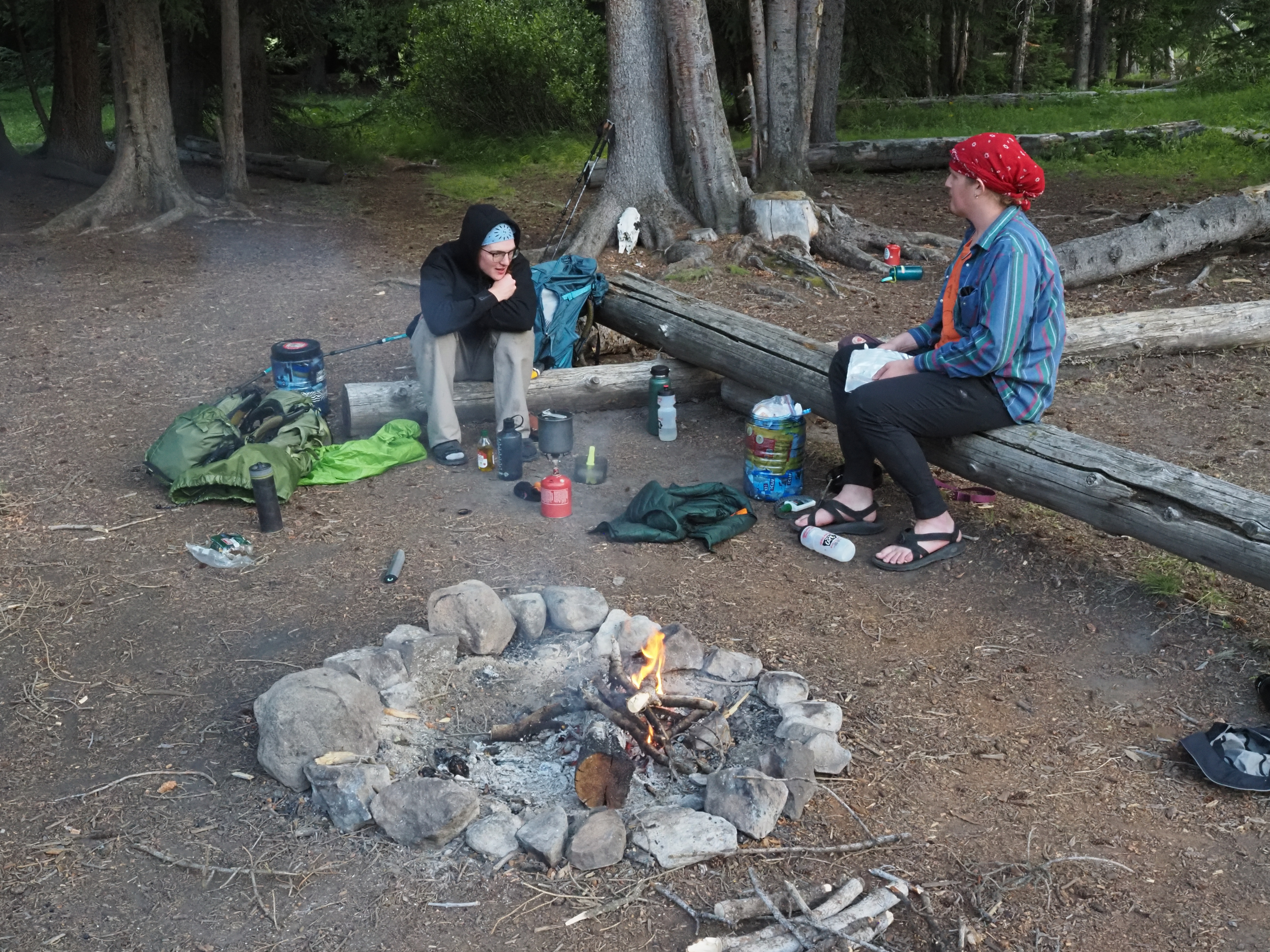 A photo of a campsite